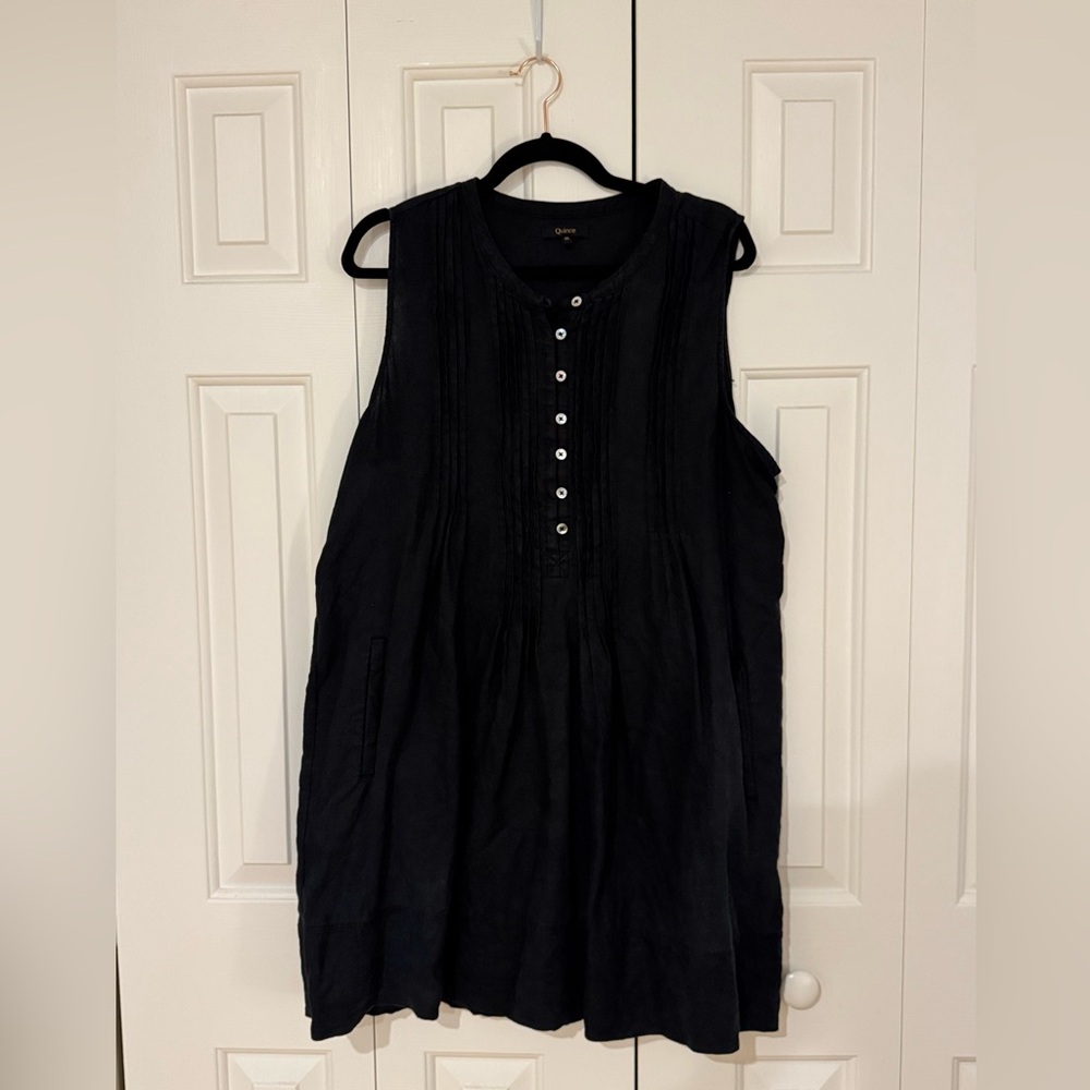 Quince Black Sleeveless Tunic